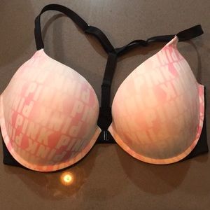 Pink Victoria’s Secret bra